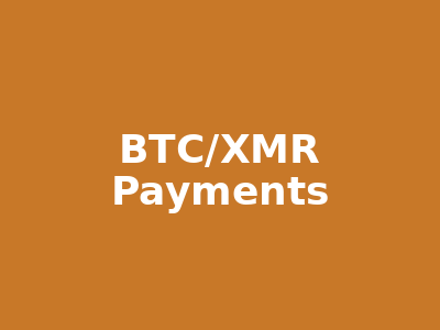 WeTheNorth BTC XMR cryptocurrency icon